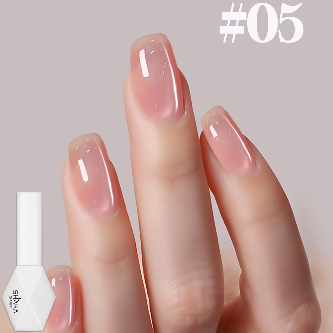 Nail Art Cat Eye Pink - SHAKA 1-12pcs Zomer Populaire Ijs Transparante