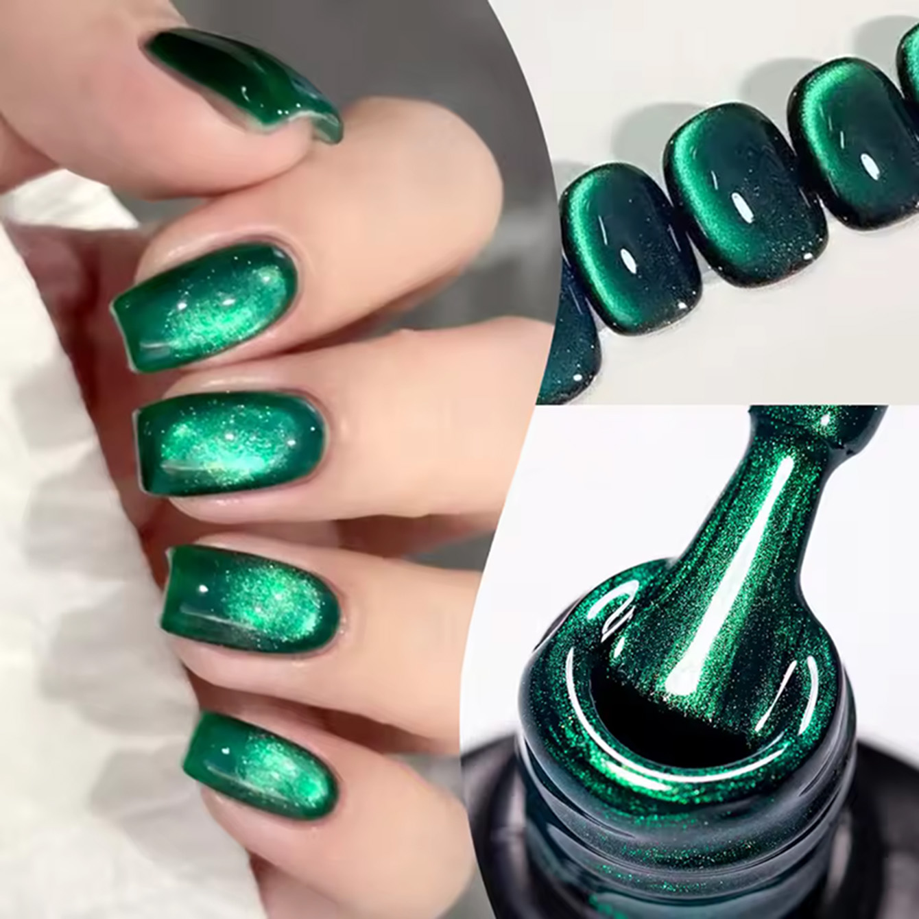 Nail Art Emerald Green - MAINEL 10ML 1 Stuks Hoge Verzadiging