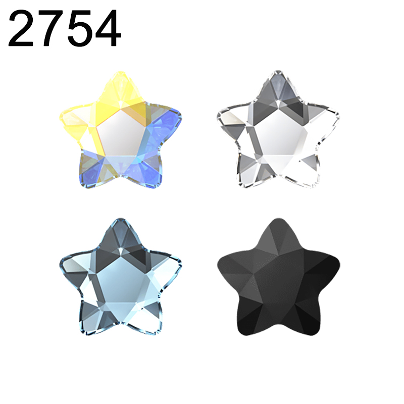 Nail Art Design - Echte 2754 sterbloem plat geen hotfix