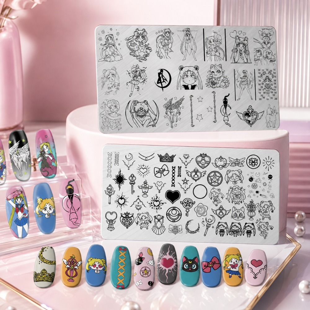 Sailor Moon Anime nagelstempel - Nail Art Inspo recensie en prijs