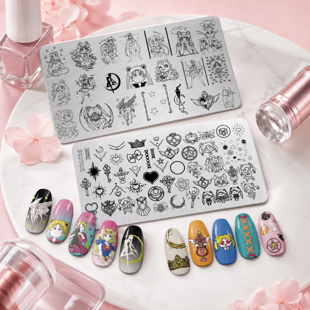Sailor Moon Anime nagelstempel - Nail Art Inspo recensie en prijs