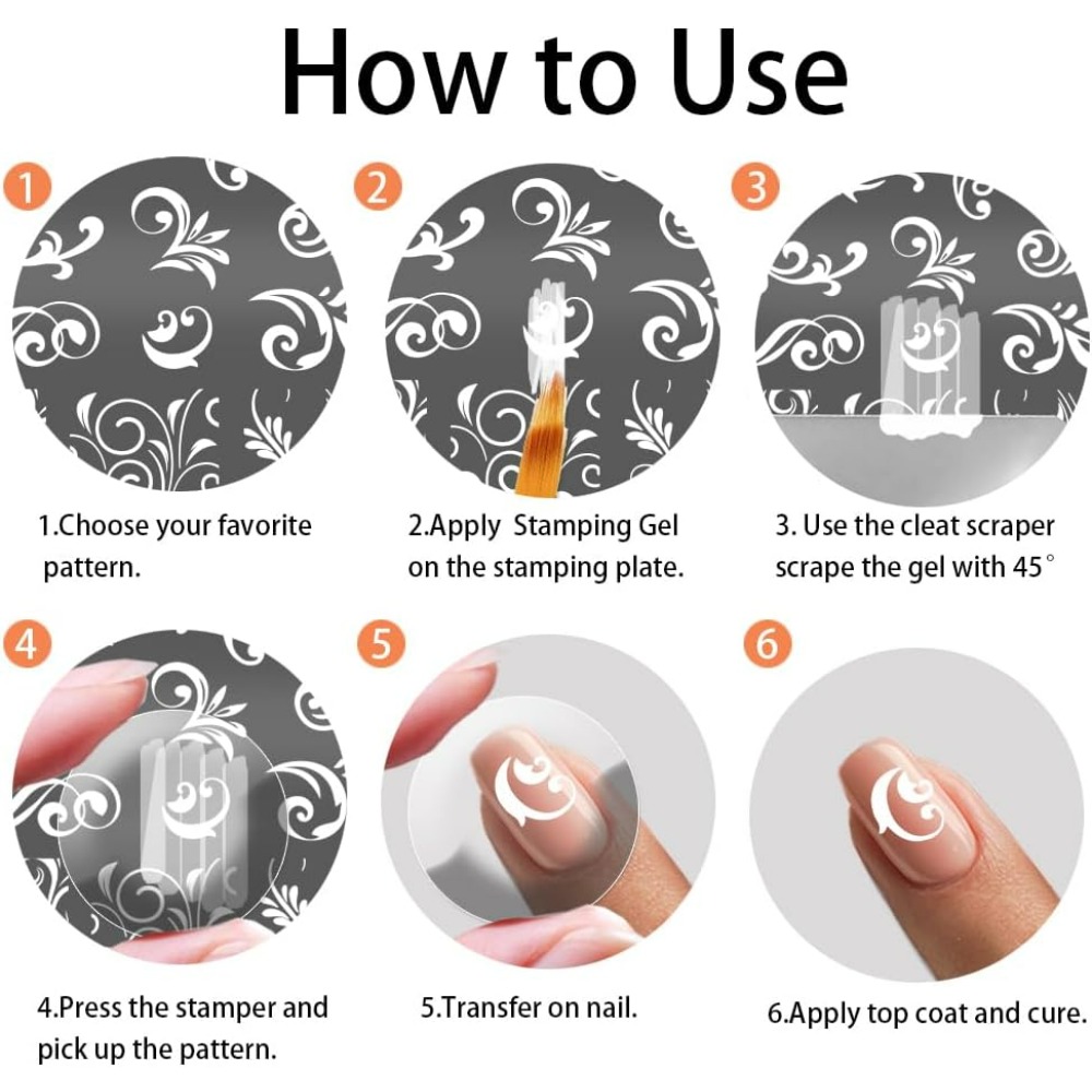 3 stks Swirl Patroon Nail Art  - Nail Art Inspo recensie en prijs