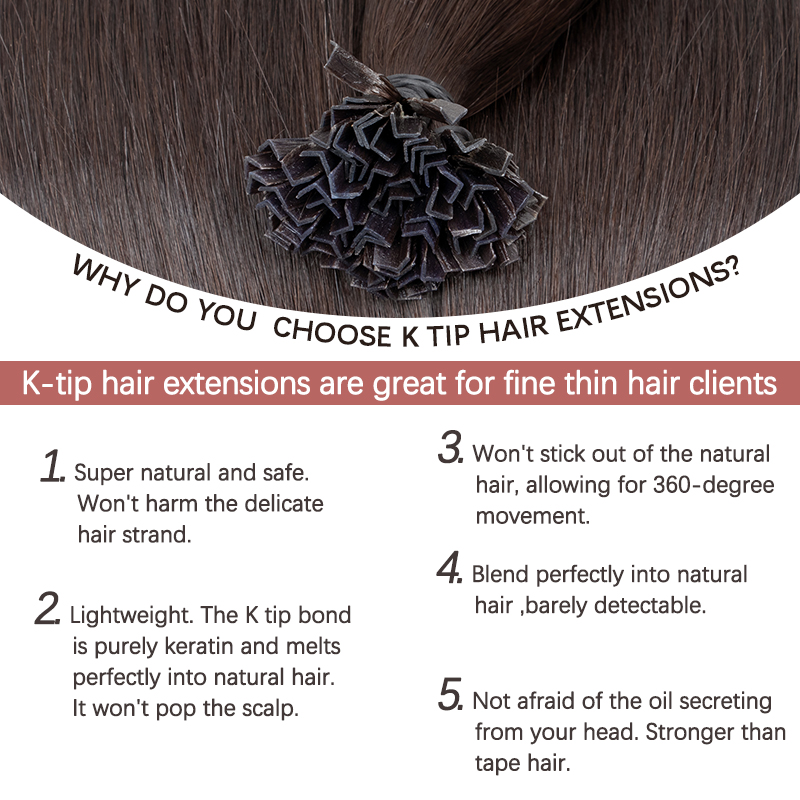 VADES K Tip Hair Extensions Me - Nail Art Natural recensie en prijs