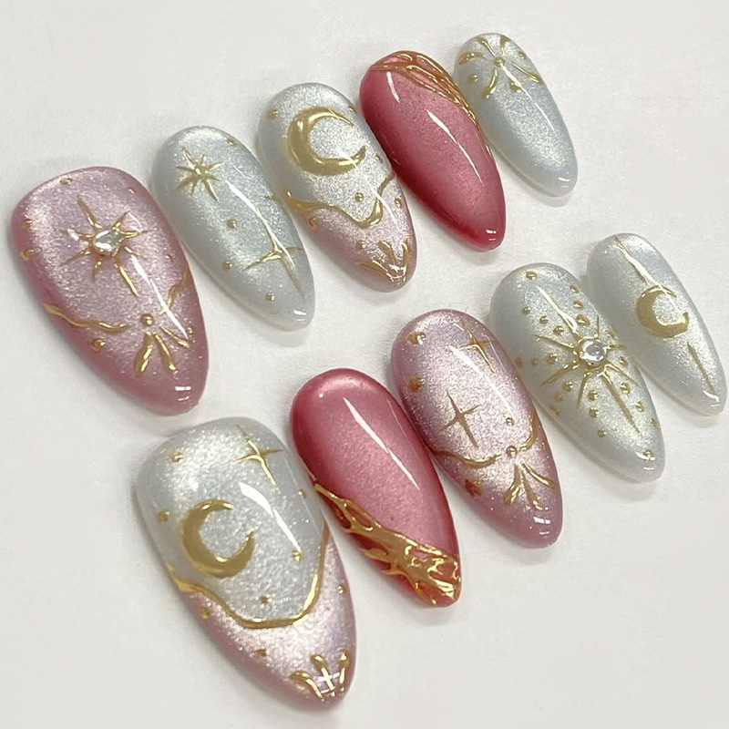 24 stuks vergulde Starlight st - Nail Art Inspo recensie en prijs