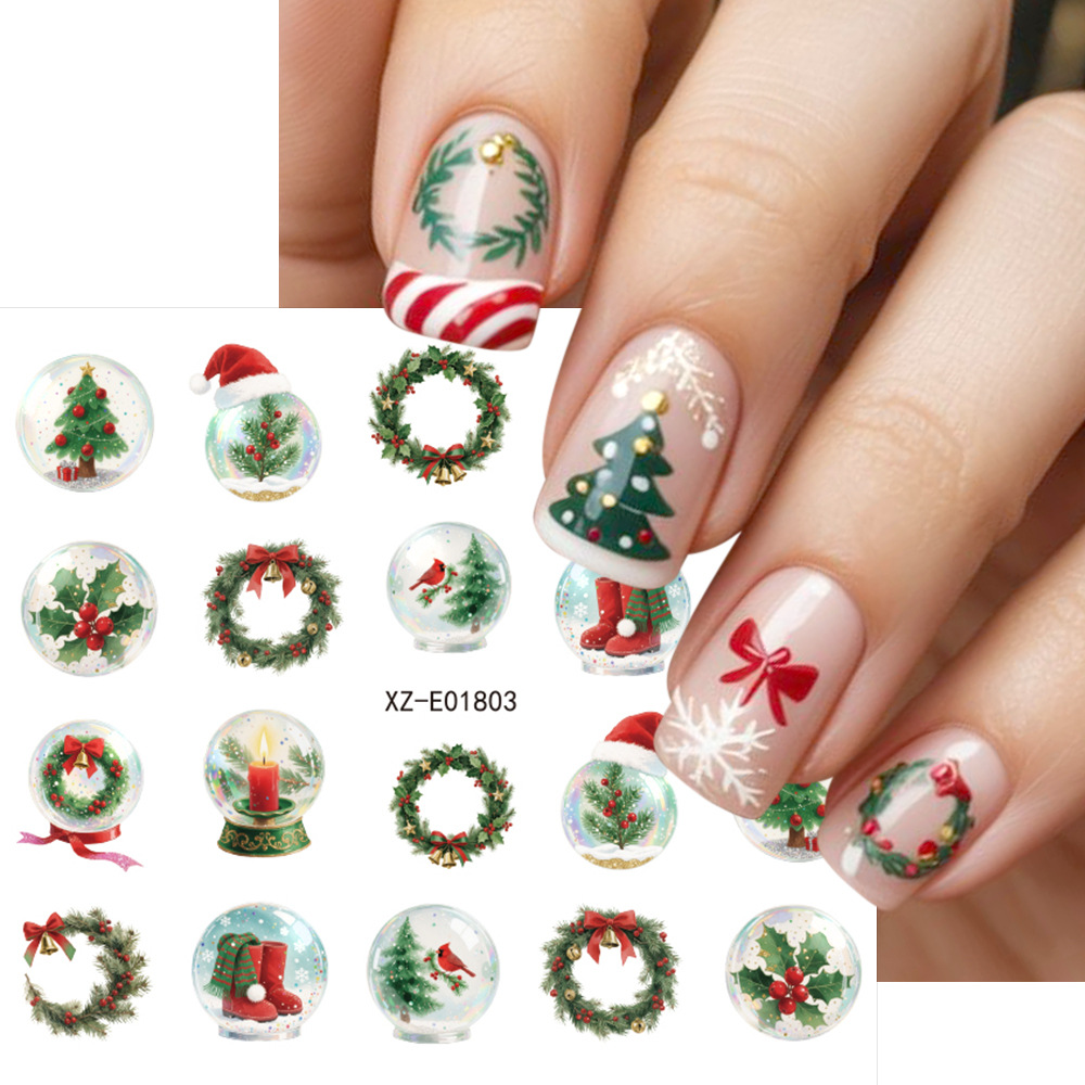 30 stuks/set Kerst Nagelsticke - Nail Art Xmas Tree recensie en prijs