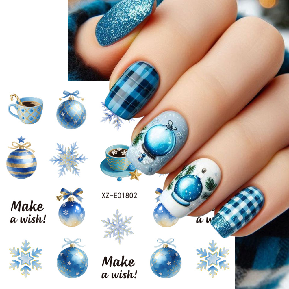 30 stuks/set Kerst Nagelsticke - Nail Art Xmas Tree recensie en prijs