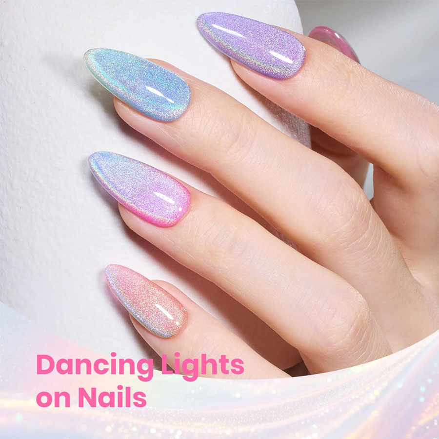 QAZIXU 1/6 Stuks Regenboog Kat - Nail Art Cat Eye Pink recensie en prijs