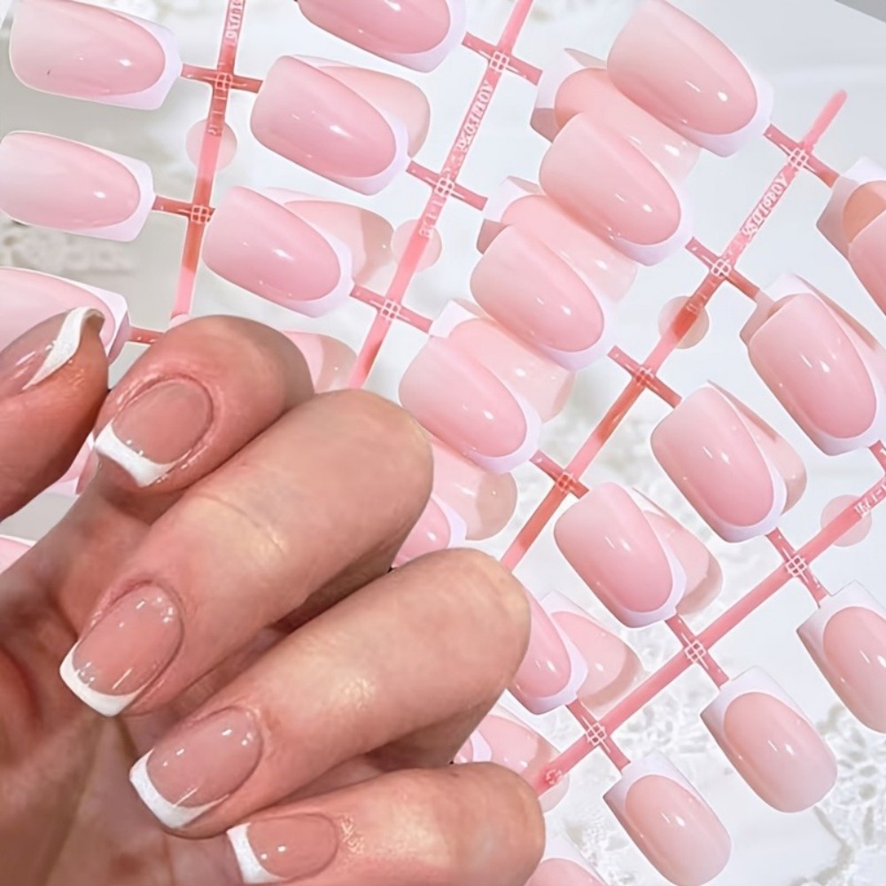 120 stuks korte vierkante Fran - Nail Art Natural recensie en prijs
