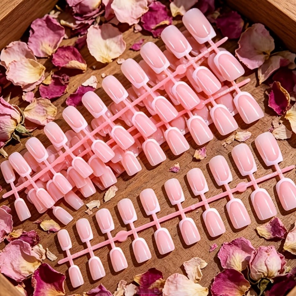 120 stuks korte vierkante Fran - Nail Art Natural recensie en prijs