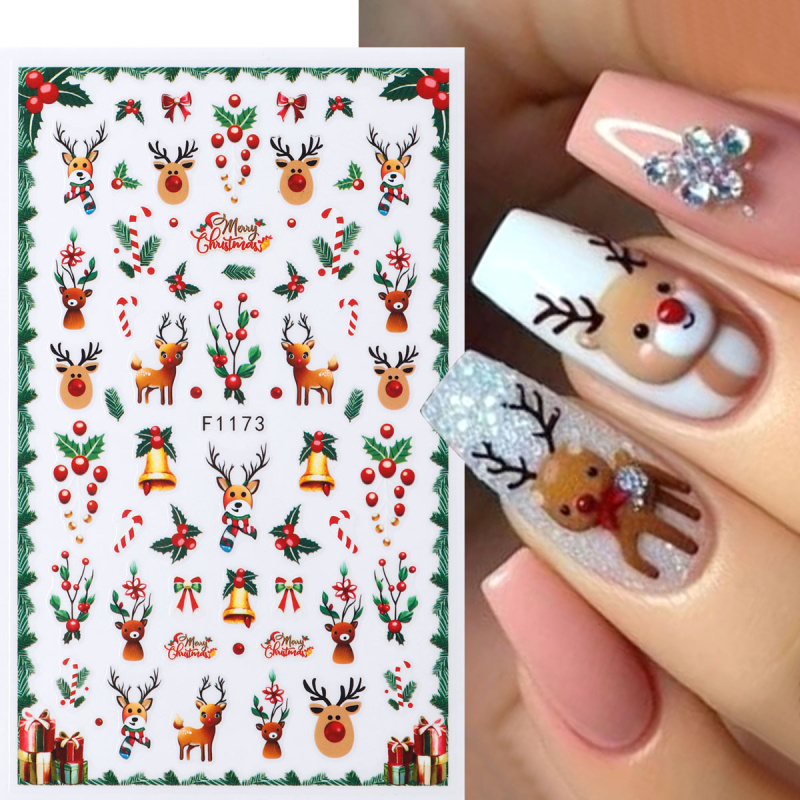 2 stks Feestelijke Kerst Nagel - Nail Art Xmas Tree recensie en prijs