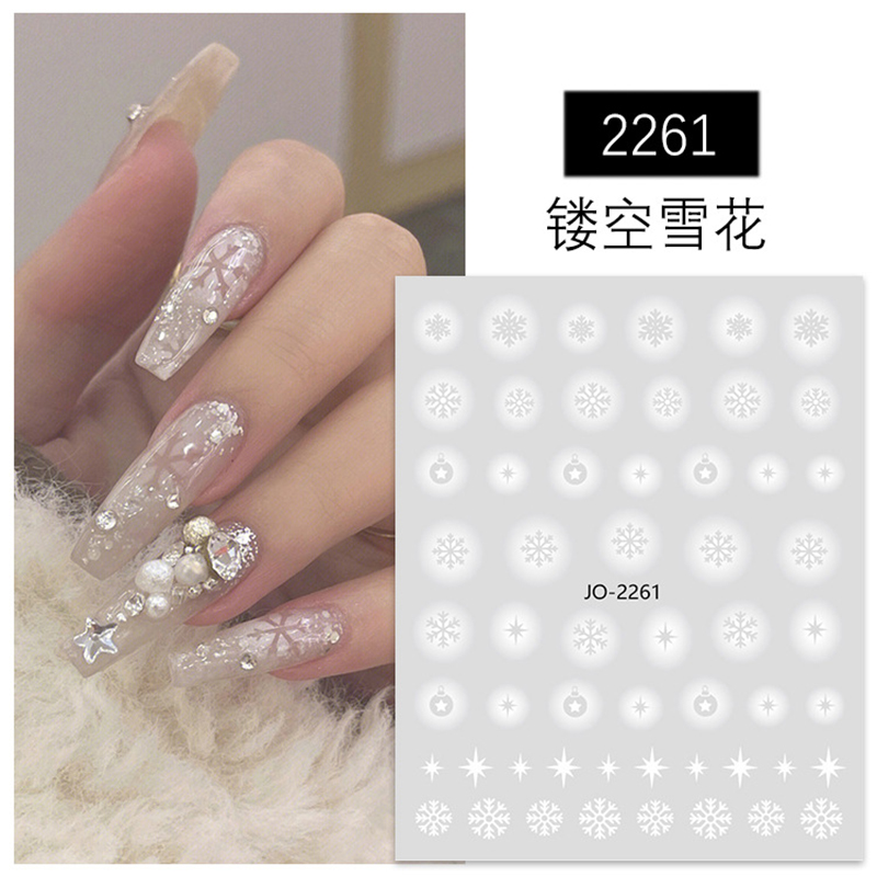 Nail Art 3D-stickers Witte hol - Nail Art Xmas Tree recensie en prijs