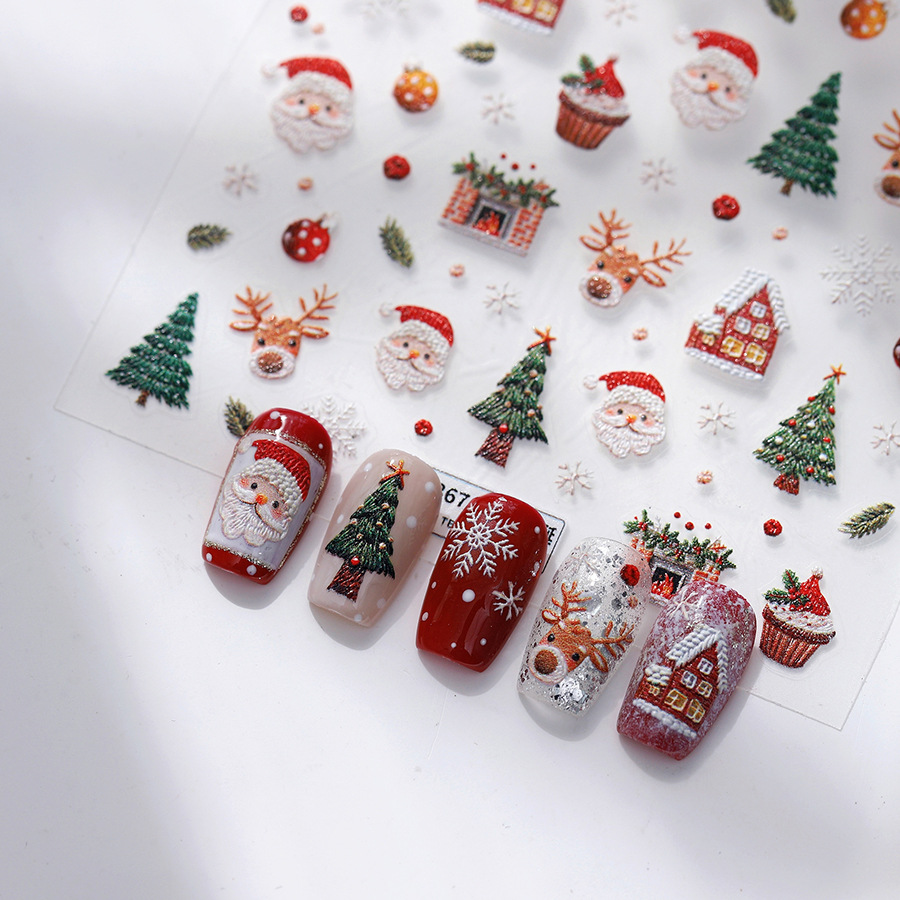 Leuke kerstbeer en peperkoek n - Nail Art Xmas Tree recensie en prijs