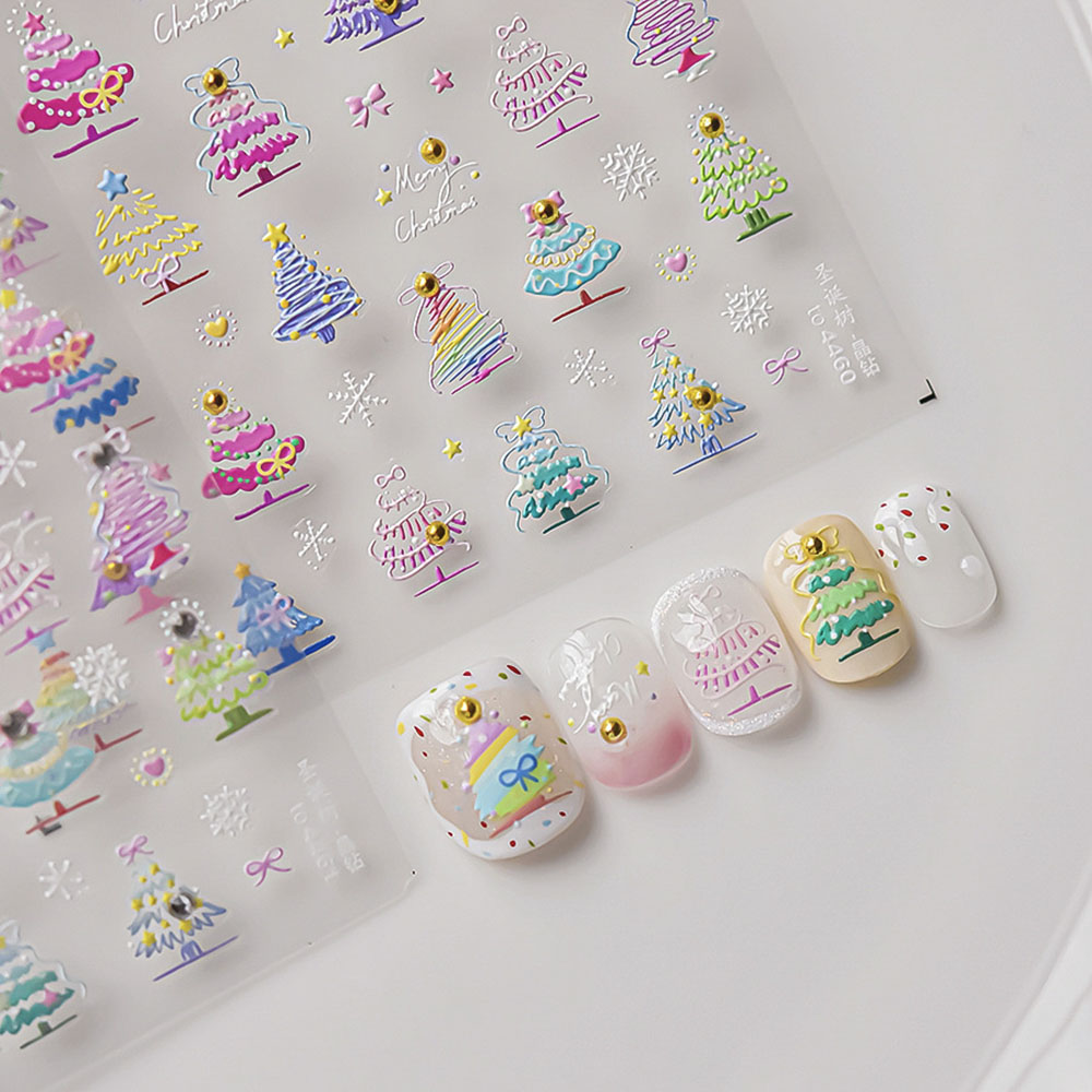 Kerst Nail Art Stickers Decals - Nail Art Xmas Tree recensie en prijs