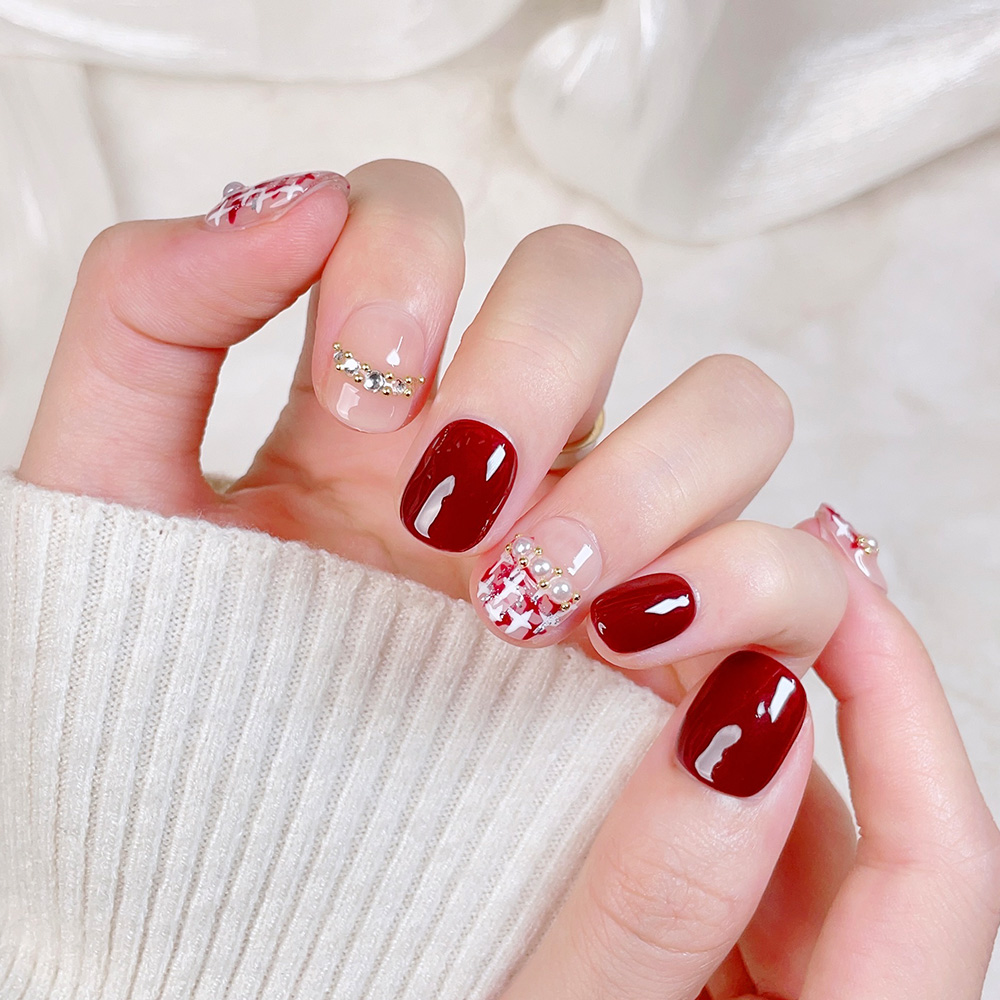 10 stuks korte vierkante ronde - Nail Art Design recensie en prijs