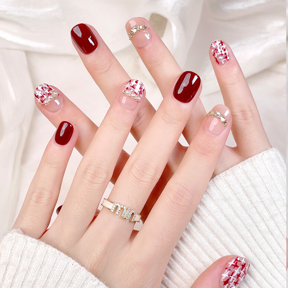 10 stuks korte vierkante ronde - Nail Art Design recensie en prijs