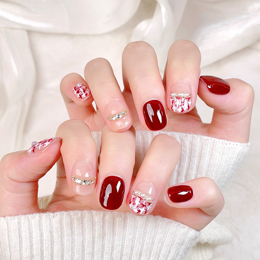 10 stuks korte vierkante ronde - Nail Art Design recensie en prijs