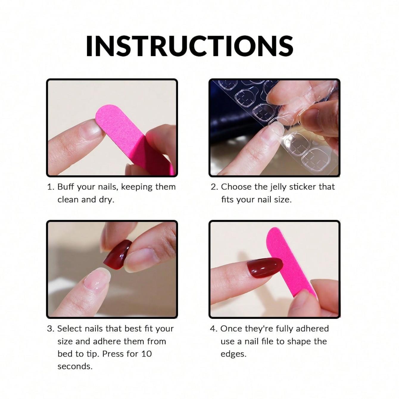 10 stuks pure handgeperste kor - Nail Art Inspo recensie en prijs