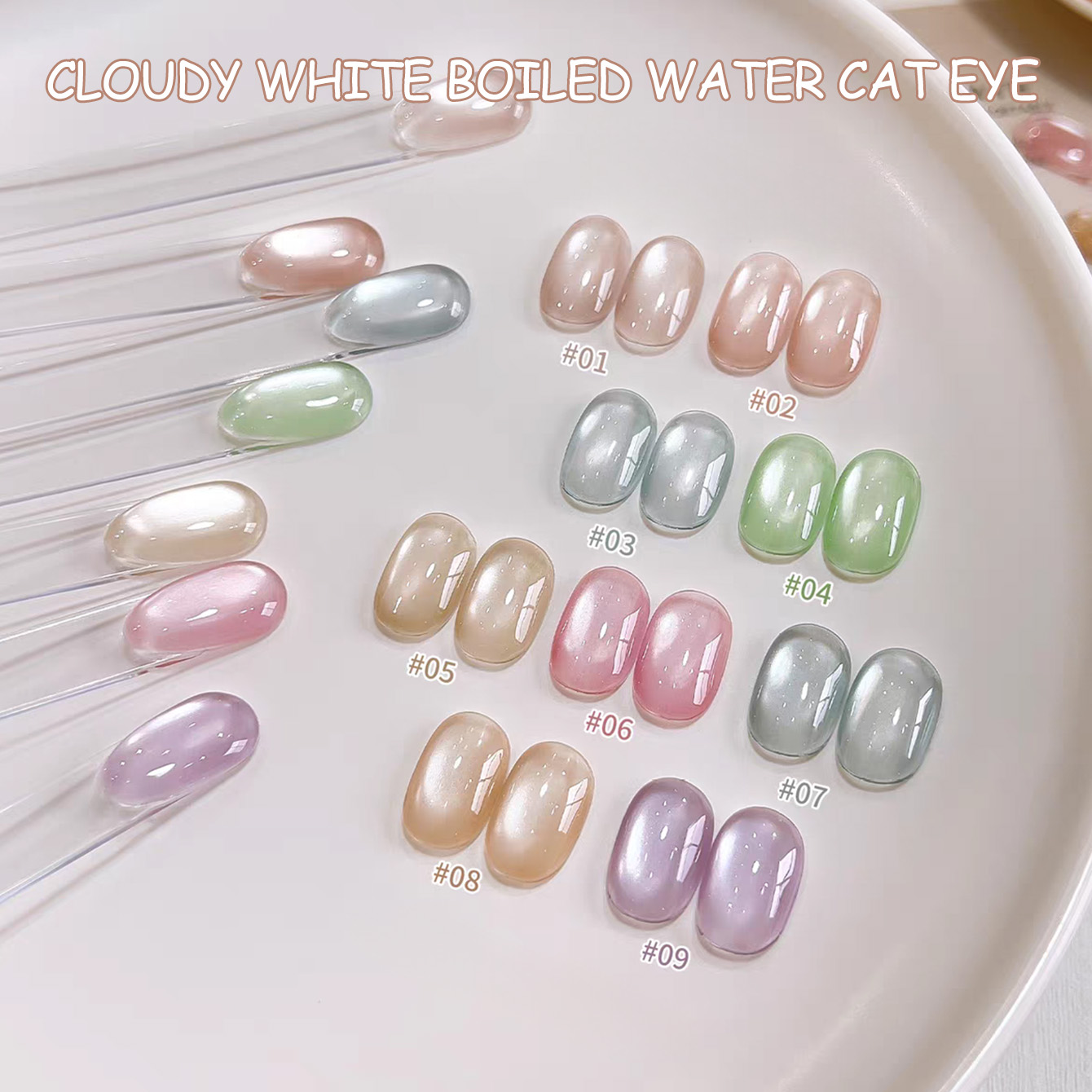 SHAKA 1 stuk Transparant Wolki - Nail Art Cat Eye Pink recensie en prijs
